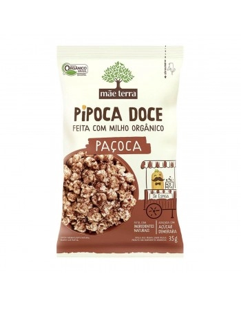 Pipoca Doce Paçoca Orgânica - MÃE TERRA - 35g
