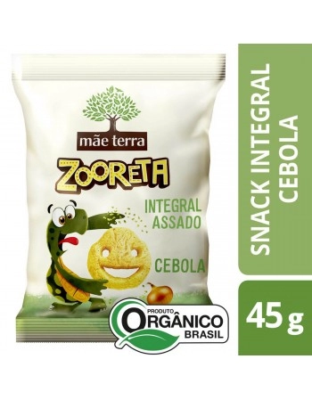 Zooreta Salgadinho Cebola Orgânico - MÃE TERRA - 45g