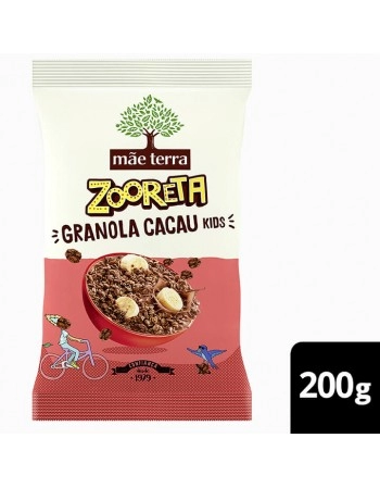 Zooreta Granola Cacau Orgânico - MÃE TERRA - 200g