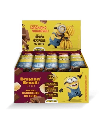 Barra de Frutas Kids Chocolate ao Leite- Banana Brasil- Display 20x22g