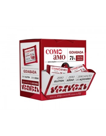Snack Goiabada - ComoAmo - Display 16 X 20g